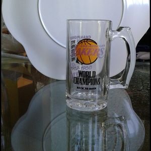 LA Lakers 1987-1988 World Champions Glass Mug